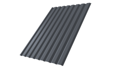 Профнастил С20A 0,4 PE-Double RAL 7024 мокрый асфальт
