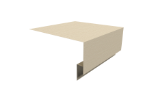 Планка околооконная сложная Экобрус Grand Line 250х75х25 0,45 Print Elite Milky Wood TwinColor (2м)