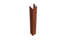 Стойка жалюзи Texas 0,5 PurLite Matt RAL 8004 терракота (1,8м)