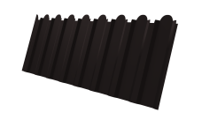 Профнастил С20B фигурный 0,45 Drap TX RAL 9005 черный