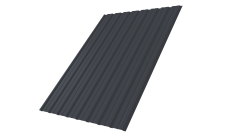 Профнастил С10B 0,4 PE-Double RAL 7024 мокрый асфальт