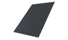 Профнастил С8A v01 0,4 PE-Double RAL 7024 мокрый асфальт