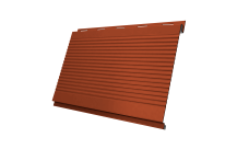 Вертикаль 0,2 gofr 0,5 Satin с пленкой RAL 8004 терракота