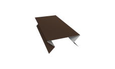Планка угла внешнего составная нижняя 0,5 Satin с пленкой RAL 8017 шоколад (2м)