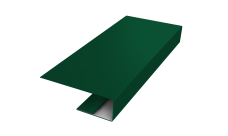 J-Профиль 12мм 0,5 Satin с пленкой RAL 6005 зеленый мох (2м)